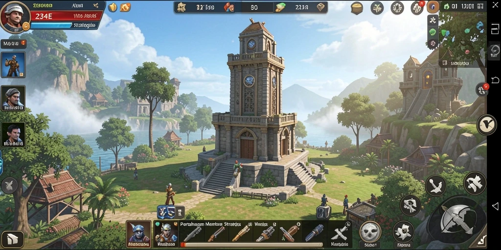 Gameplay menara pertahanan yang menegangkan dan strategis.