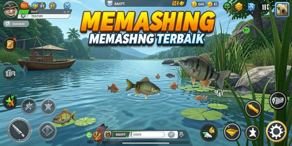 Tampilan screenshot gameplay <strong>666FF</strong> yang menampilkan pengalaman memancing yang mendalam.