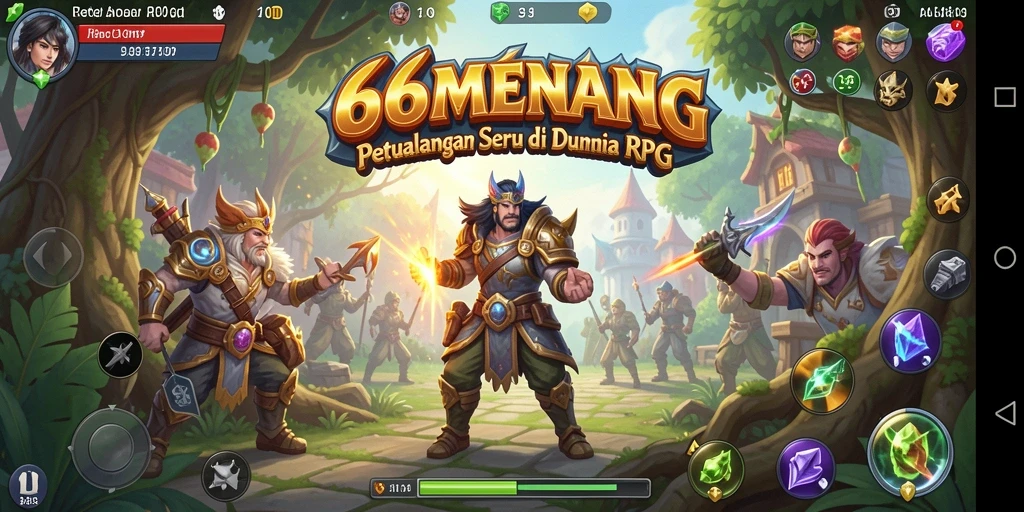 Gameplay menarik dengan pertarungan RPG yang mendebarkan.