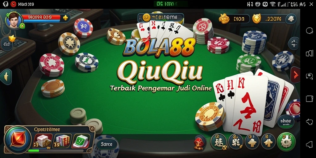 Tampilan seru permainan QiuQiu di BOLA88 saat dimainkan.