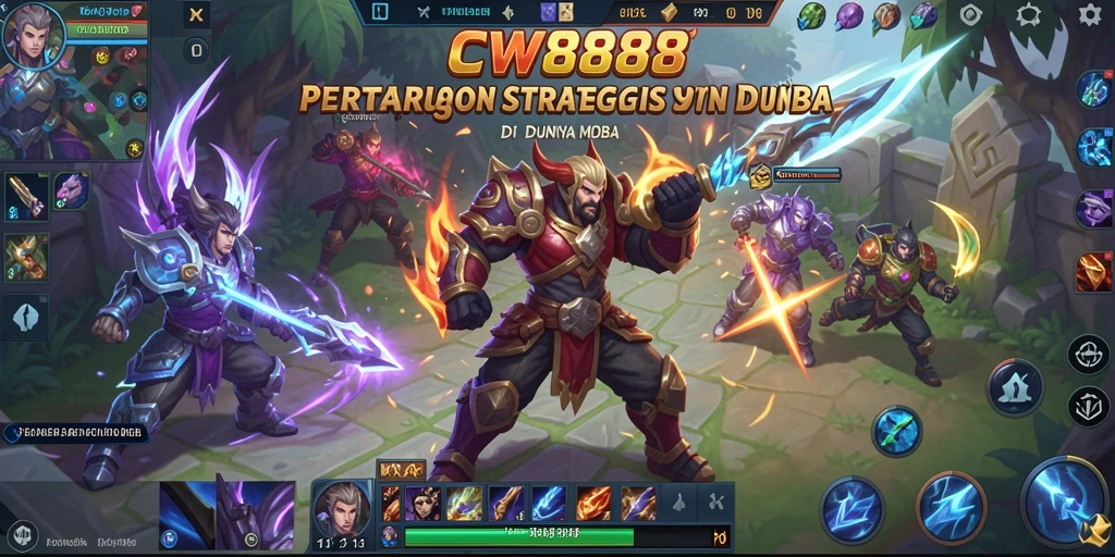 Gameplay seru dan intens di CW8888 dengan tim yang saling bekerja sama.