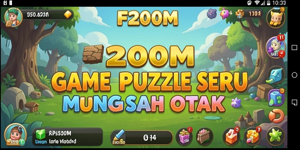 Screenshot gameplay F200M yang menantang dan mengasyikkan.