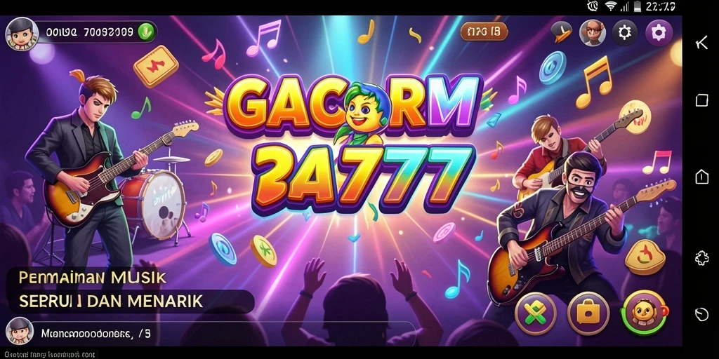 Gameplay GACOR777 yang seru dengan musik menyenangkan.