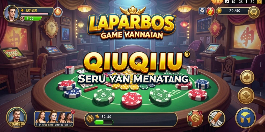 Tampilan menarik dari gameplay QiuQiu di LAPARBOS menunjukkan keseruan permainan.