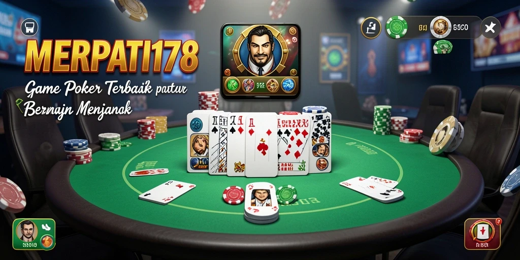 Tampilan gameplay seru di MERPATI178 yang memikat pemain Poker.