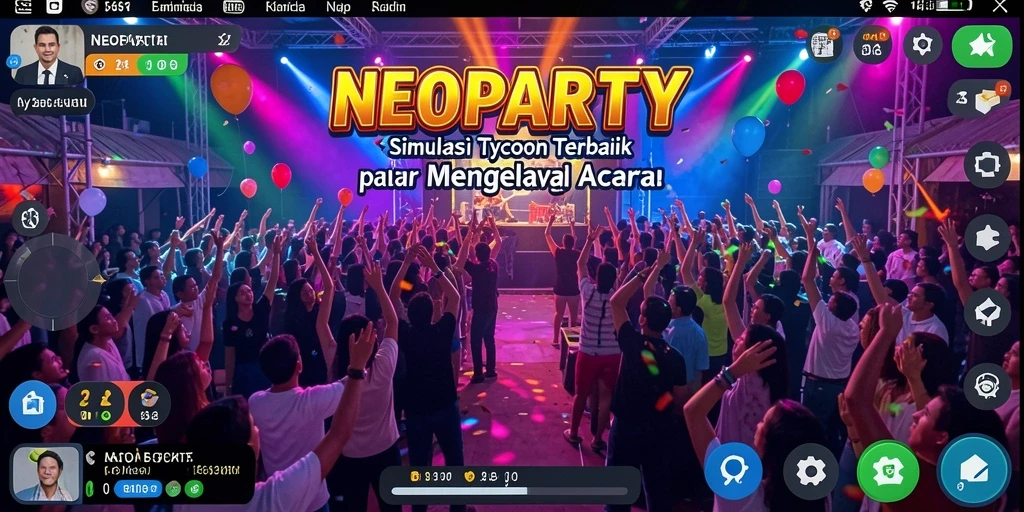 Tampilan gameplay seru dan interaktif dari NEOPARTY.