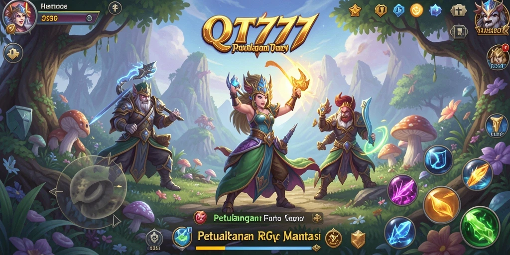 Tampilan gameplay RPG QT777 yang memukau dan seru.