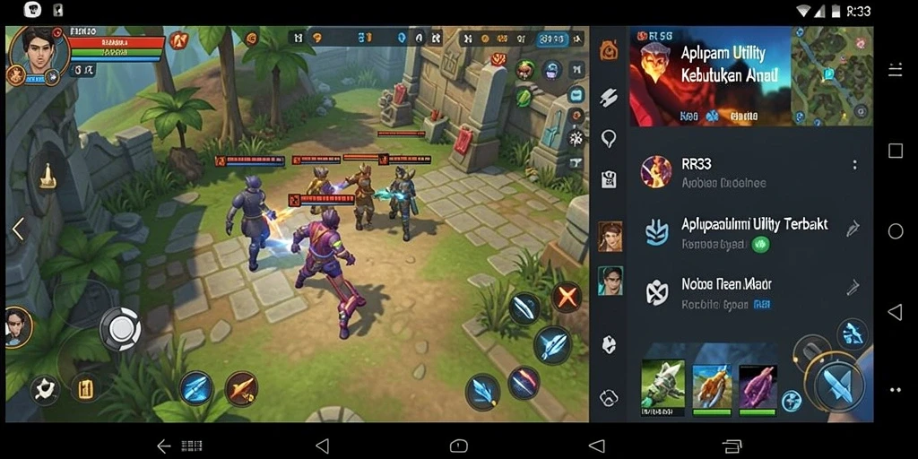 Screenshot utama menampilkan antarmuka aplikasi Utility RR33 yang intuitif.