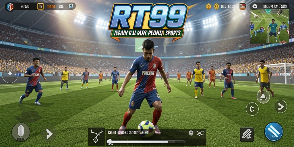 Screenshot gameplay memberikan pengalaman interaksi olahraga yang mendebarkan.