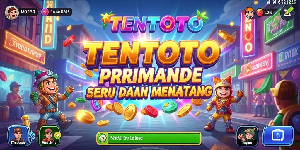 Tampilan gameplay seru dari TENTOTO dengan aksi cepat dan grafis menarik.